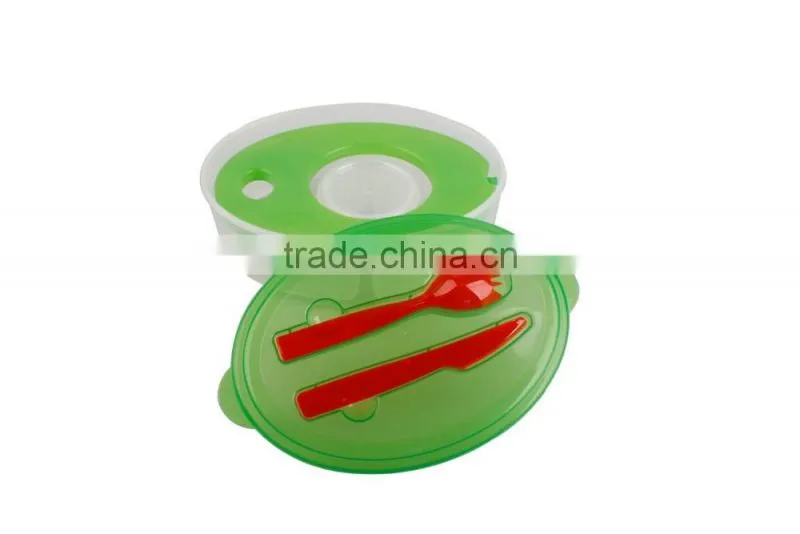BPA Free Plastic Food Containers With Cooling Fork And Spoon