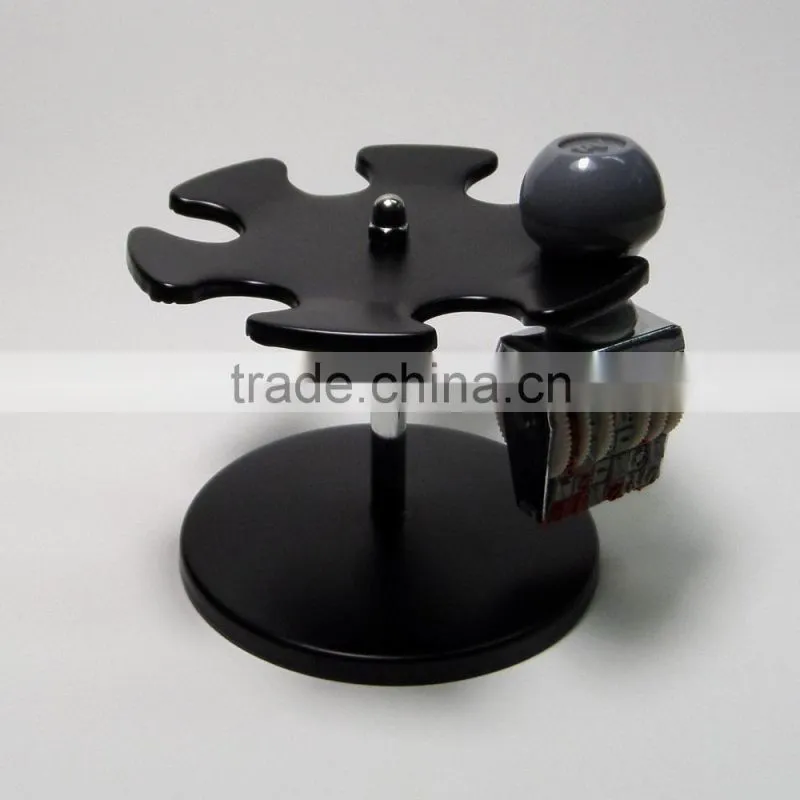 Quality office all metal 6pcs stamp holder
