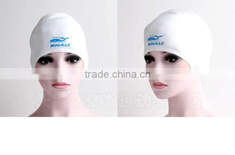 Custom silicone swim cap swim customized company logo for long hair swim cap
