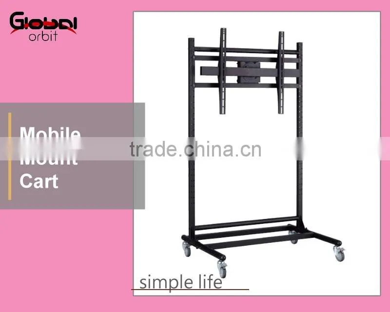 Living Room Furniture Design Monitor Bracket Swivel TV Cart With Wheels