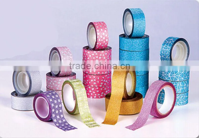 High adhesive golden stationery tape for office