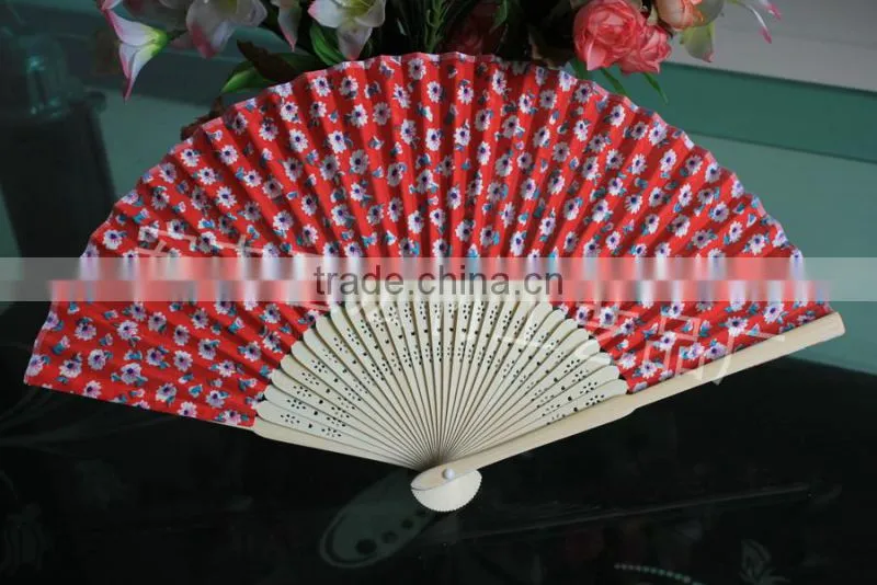 Japanese bamboo cloth fan wholesale