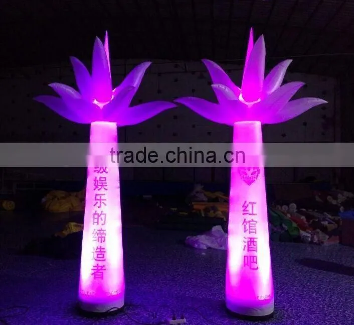 High Quality LED Colorful Outdoor Advertising Inflatable Light Inflatable Portable Stage Light Wedding Use Decoration