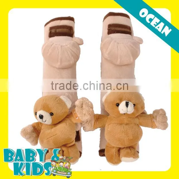 2pcs Set Animal Design Children Kids Car Safety Fasten Seat Belt Shoulder Cover Pad
