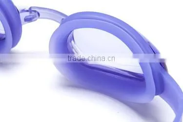 Customized junior swimming goggles with protect case silicone swim eyewear