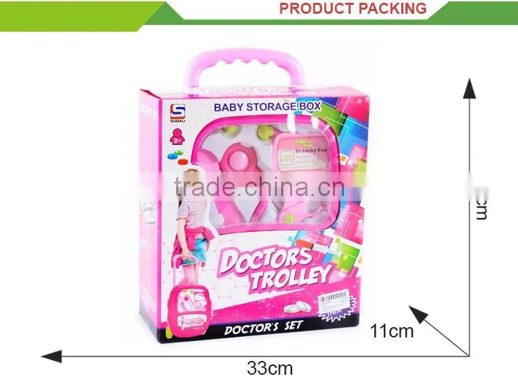 Medical kits toys plastic realistic doctor table play set