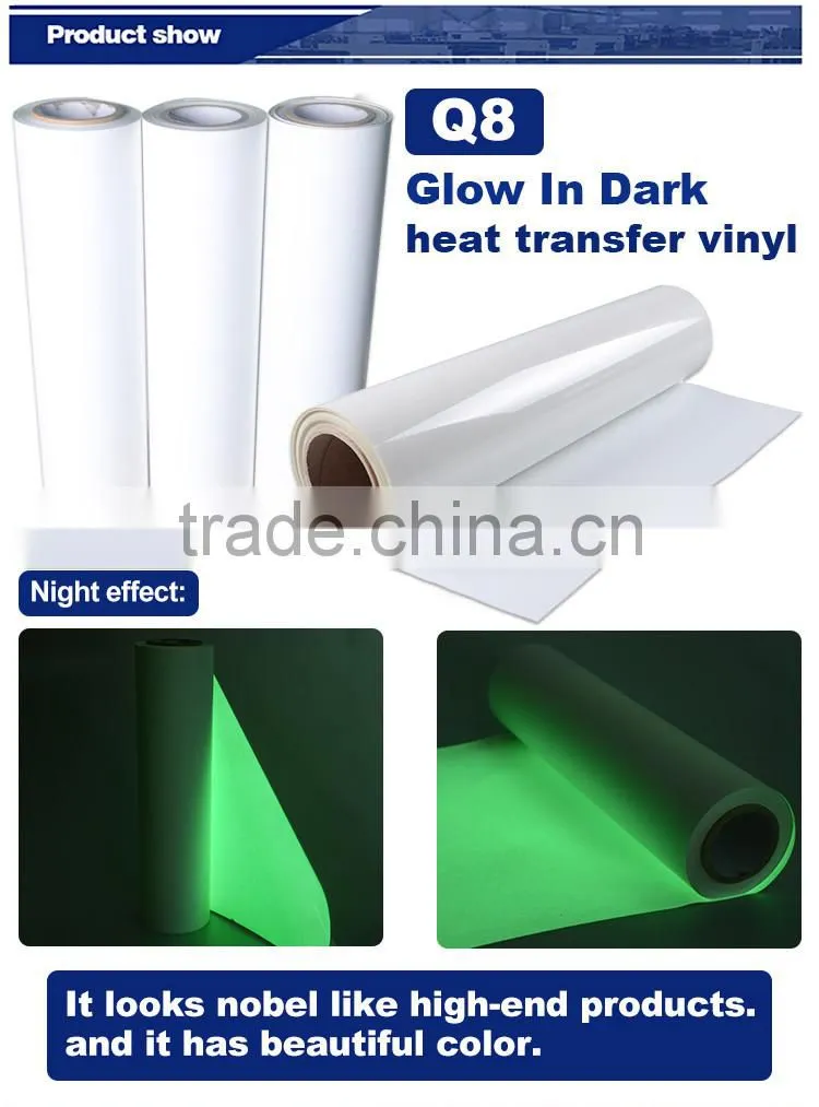 Jiabao glow in the dark vinyl glow in the dark t shirt vinyl glow in the dark film