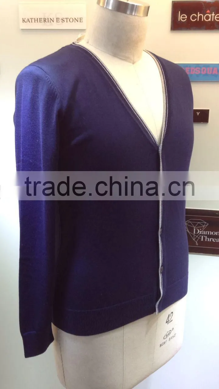 2015 New fashion knitting men sweater with long sleeve