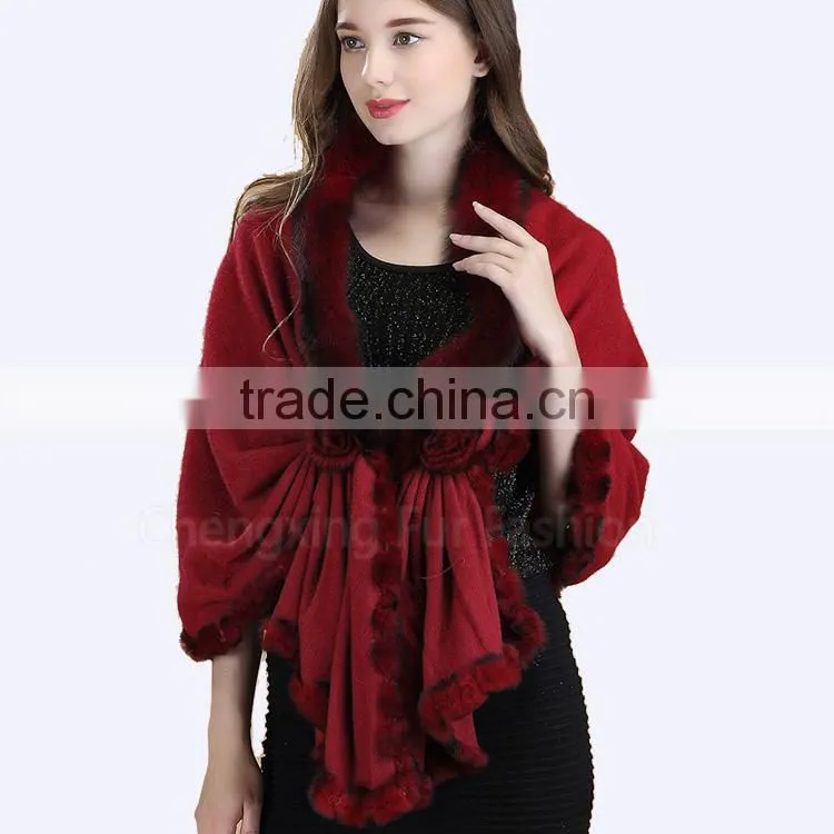CX-B-P-69B Best Selling Cashmere Wool Women Fashion Scarves ans Shawls