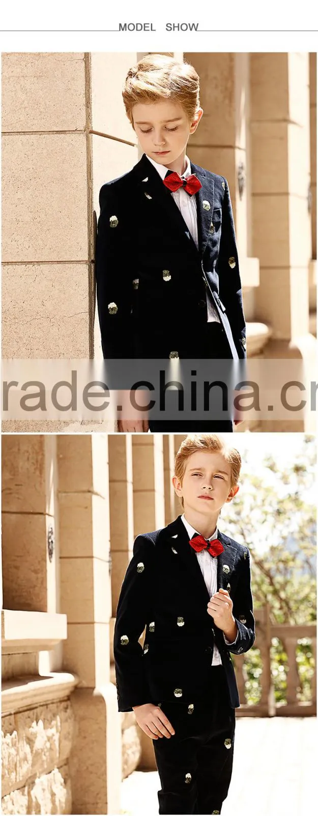 ELPA Velvet Sweat Slimming suits wedding children wear kids