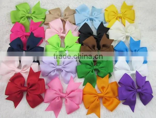 Hot sale hairbows hairpin hairband bobby pin kid trendsetting thread plain dovetail bowknot clip hairpin children hair accessory