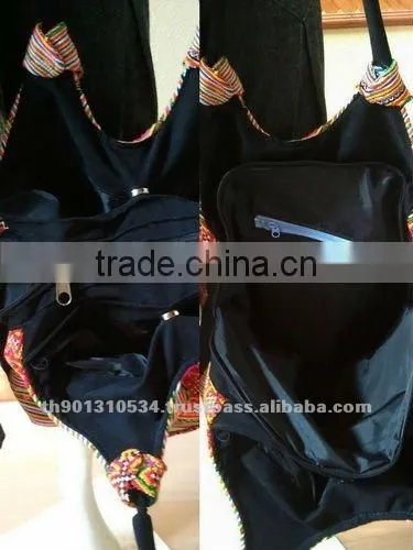 Embroidered HMONG Hill Tribe Tote Handmade Hand Bag