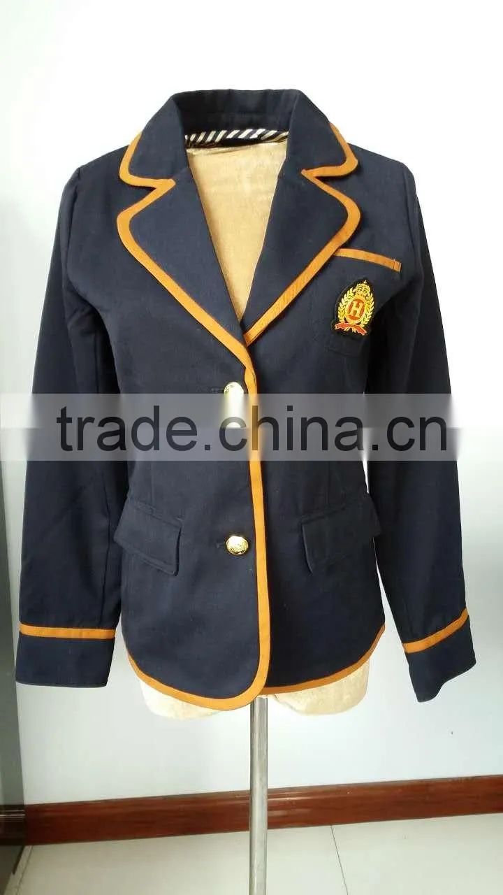 high quality classic design primary school uniform jacket