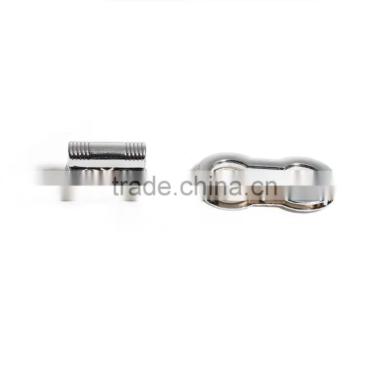 Zinc Based Alloy Purse Twist Turn Lock Silver Tone 44mm(1 6/8") x 23mm( 7/8"), 1 Set