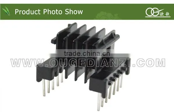 EF1619 four slot horizontal pin7:7 bobbin transformer 220v to 380v bobbin