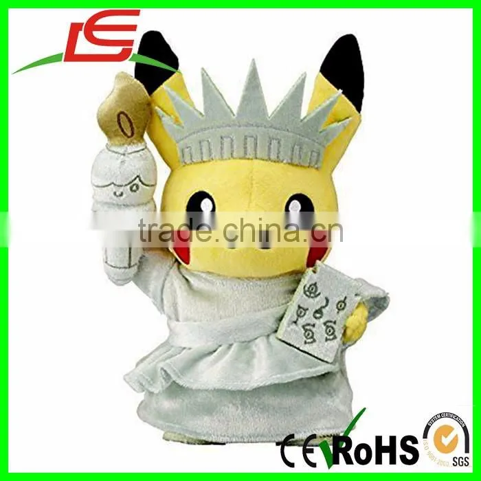 Plush Doll World Pikachu Pokemon America Like the Statue of Liberty