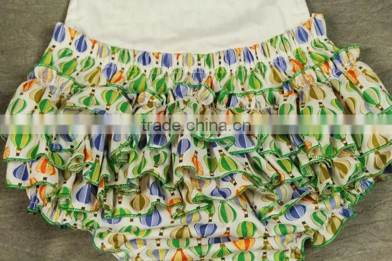 Cotton Foral Prints Frill Backless Infant Girl Rompers