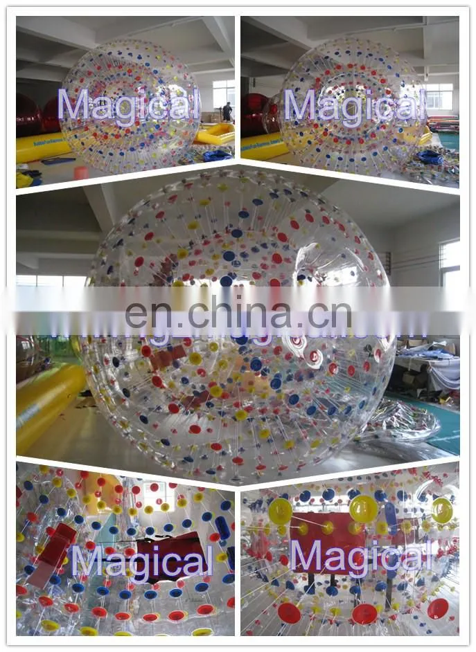 3m x 2m clear inflatable zorb balls fire resist zorbing human hamster ball