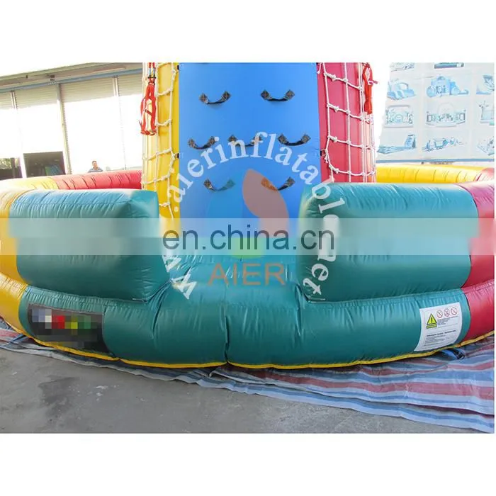 Outdoor inflatable climbing walls for adult&kids,9m climbing tower inflatable climb in ball,inflatable sports game