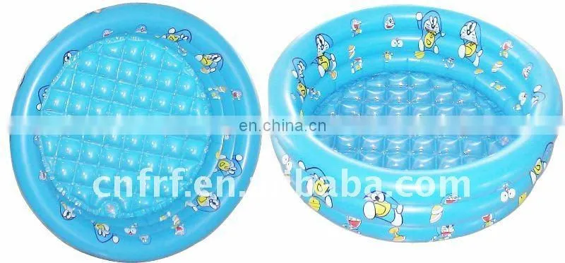 Inflatable Round Swimming Pool With Three Layers Tube
