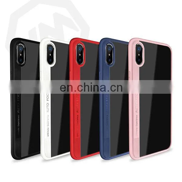 Phantom Series Transparent PC Back Cover Case for iPhone X - White