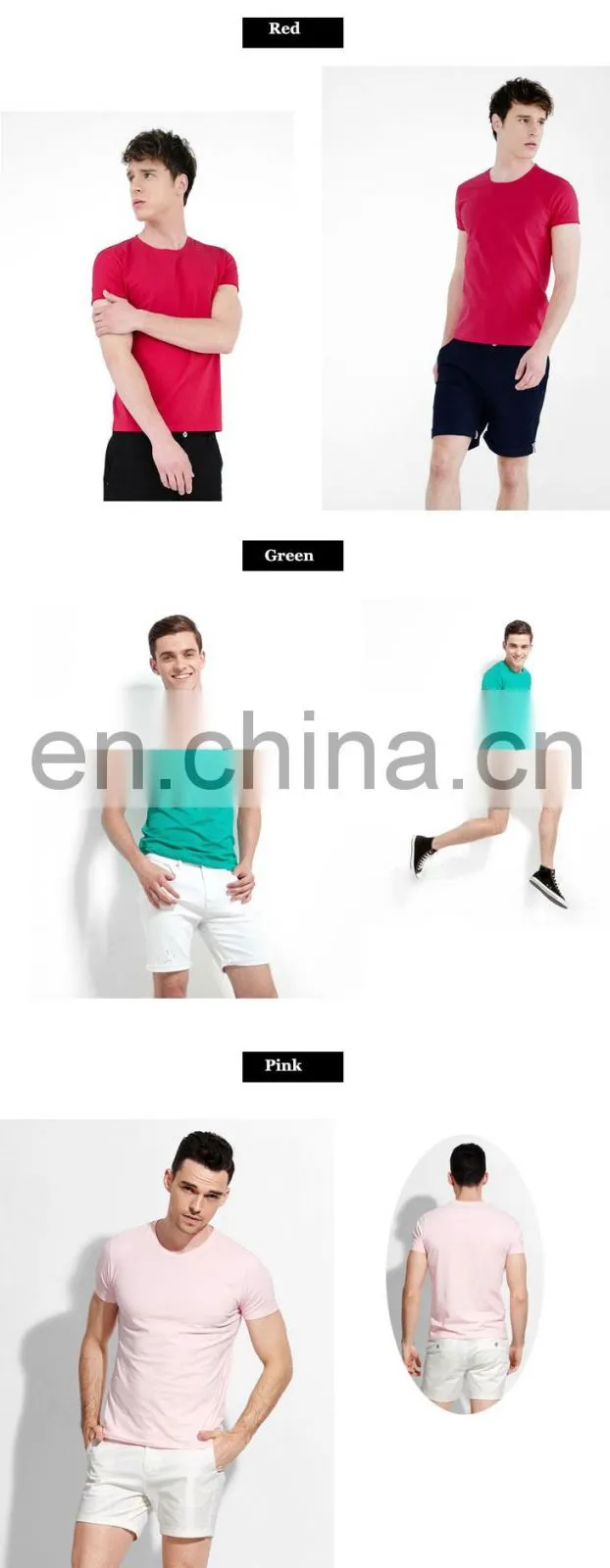 Custom design men cotton blank white t shirts