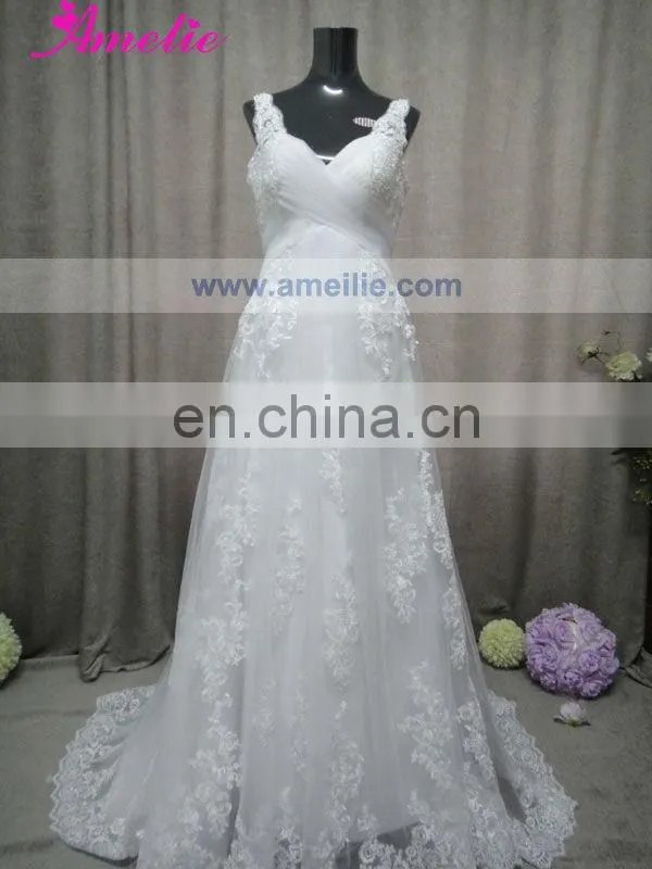 AC1033 Real Picture A line Lace Overlay Wedding Dresses China