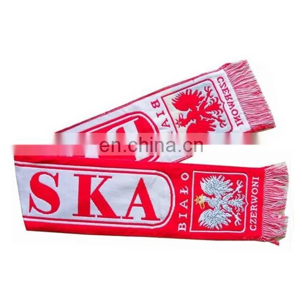 Fashion custom give away knit woven scarf
