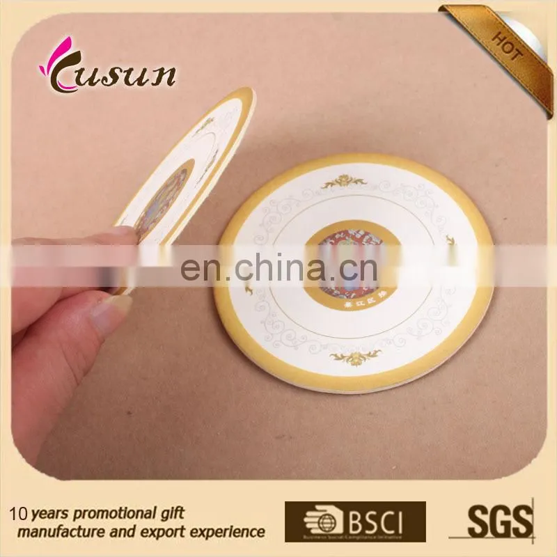 Shaped Promotional Top Quality Waterproof Drinking Paper Cup Coaster