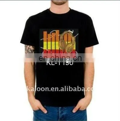 light up tee shirts equalizer