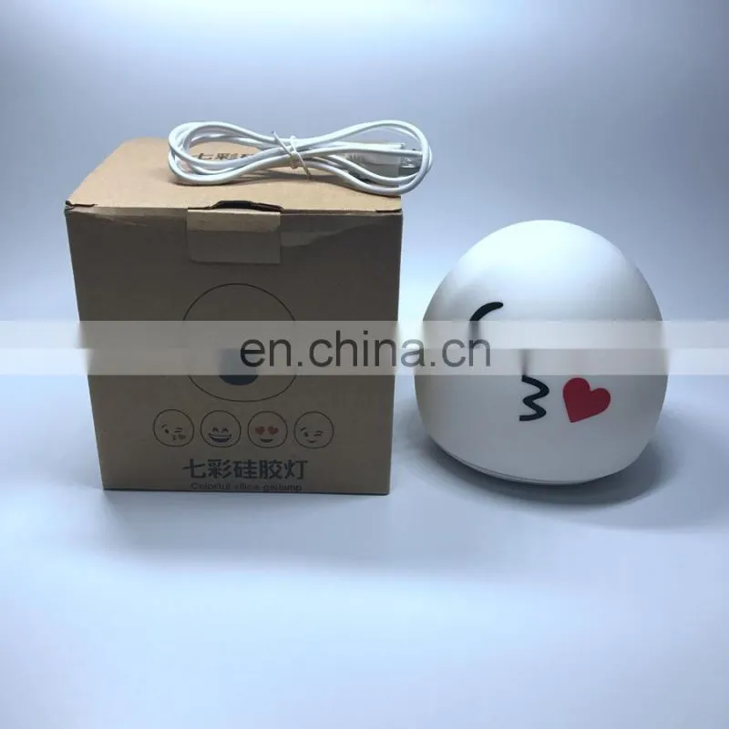 Smart USB creative sensor silicone soft silicone led lamp