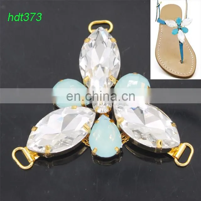 Decorative Bling Rhinestone Shoe Accessories Chain For Sandals Accessoires Shoe Jewelry Chains