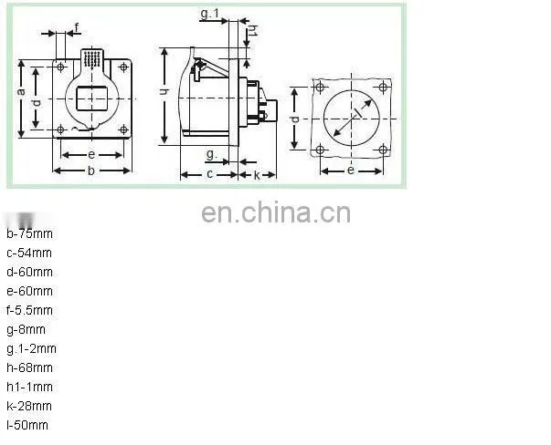 3P 16A Panel Mount AC Power Socket Panel Mount Socket IEC Panel Mount Plugs and Sockets