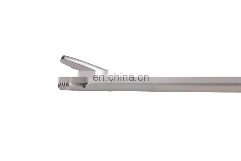 Reusable laparscopic curved needle holder left handle needle holder