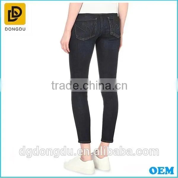 Fashion Design Women Garment Factory Denim Trousers Skinny Jeans