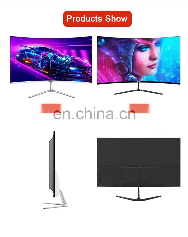24inch Wide Screen Curved Gaming Monitor FULL HD 1080P Desktop Monitor LED Display HDMI 75HZ 165HZ