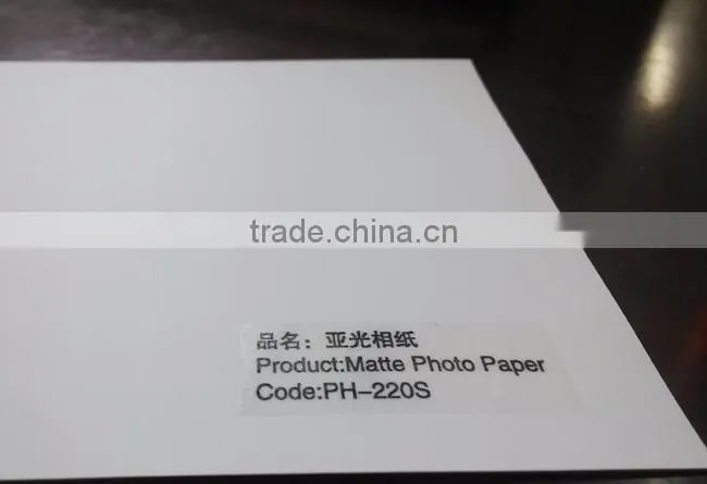 Matte Photo Paper for Dye 220gsm