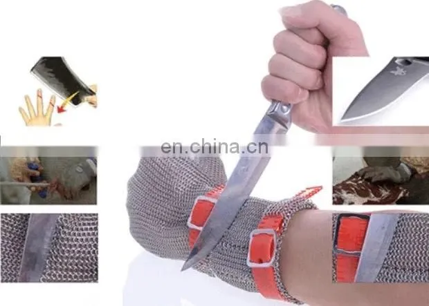 Cut Proof Protect Stainless Steel ANSI Anti Cut Resistant Metal Mesh Butcher Work Gloves