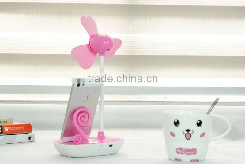 2016 mini fan battery mini plastic fan blade