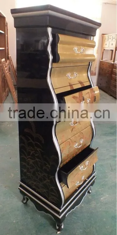 antique colorful storage cabinet for home/show room