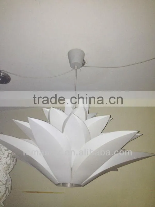 40w acrynic floral pendant light pp material pendant in petal featured shape lamp for home /restaurant