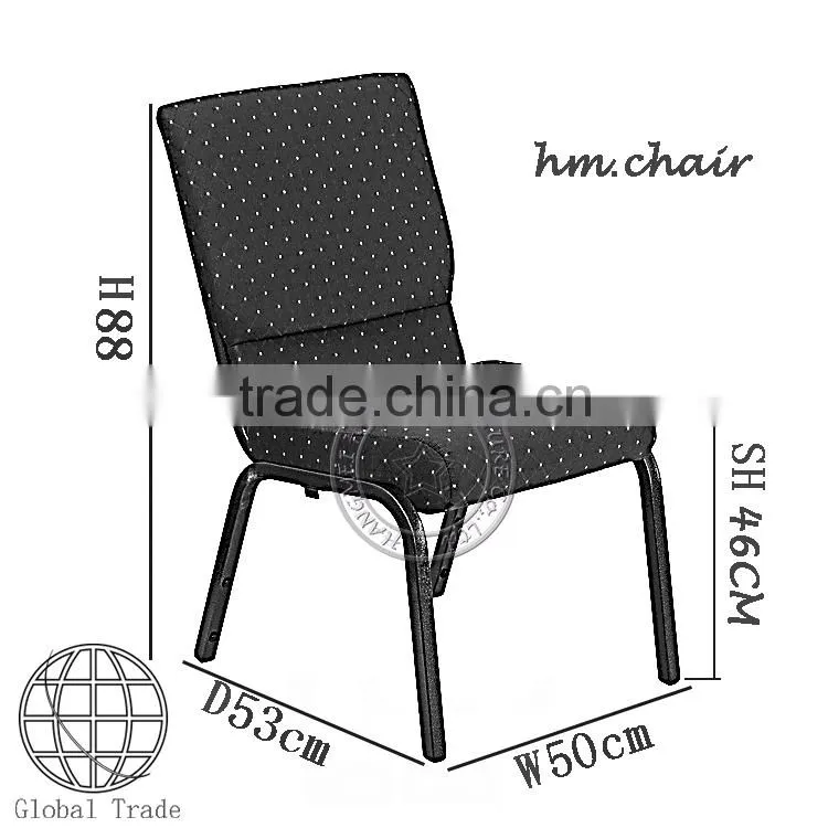 RED WINE POPALUR USED IN AUDITORIUM METAL CHURCH CHAIR