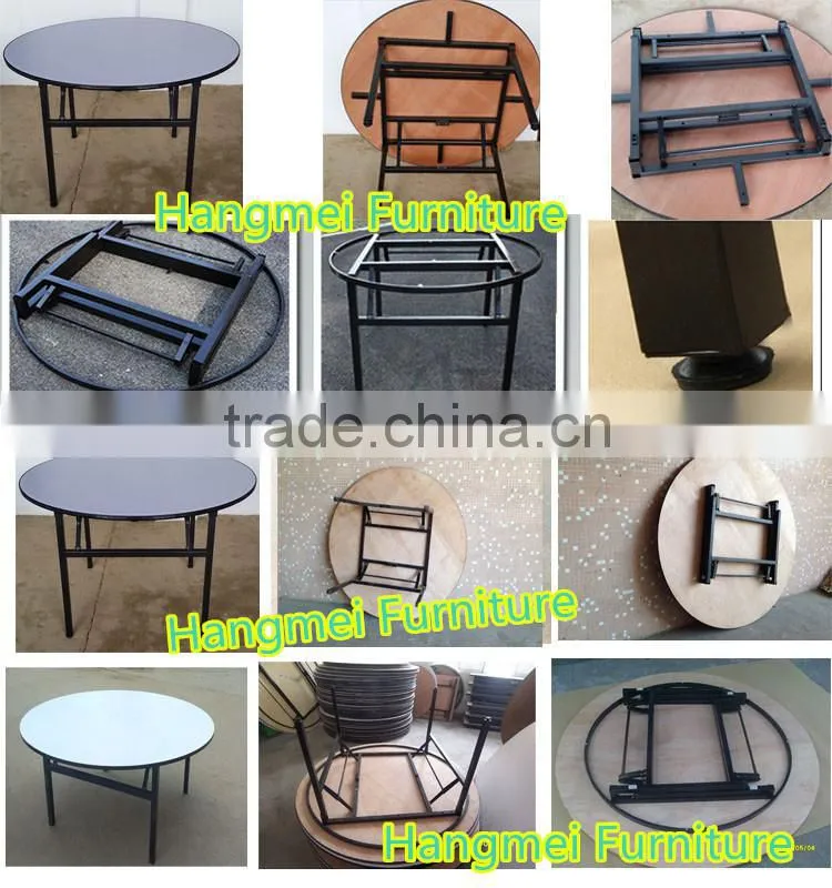 Hotel Round PVC folding table for banquet