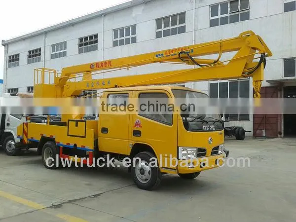 14M Dongfeng crew cab crane truck crane in Libya