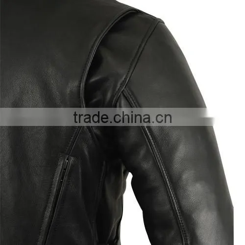Motorbike Black leather jackets Motorbike Racing biker wear