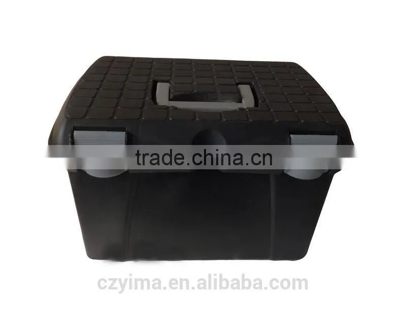 plastic black grooming box/equestrian/tool