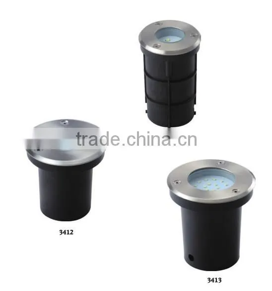 12*0.1W Round Shape 220-240V IP67 LED Die-cast aluminium body and 304 Stainless steel cover Underground Light