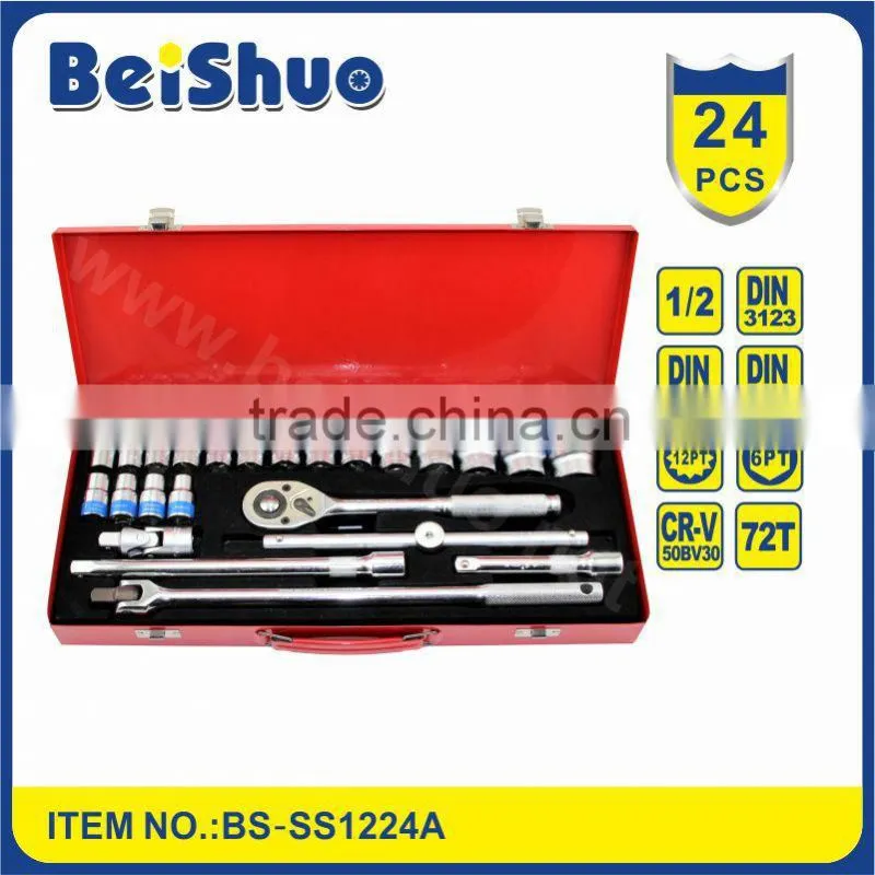 24pc1/2" Socket Set, Socket Wrench, High Quality Hand Tools