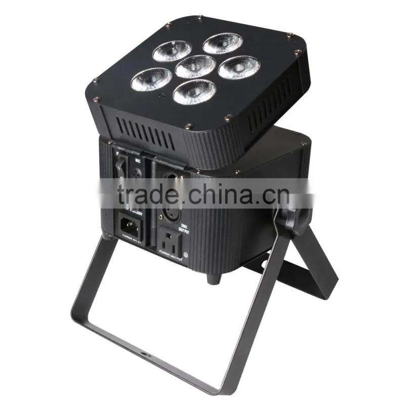 2016 Colorful and high brightness 6pcs 6in1 LED PAR light