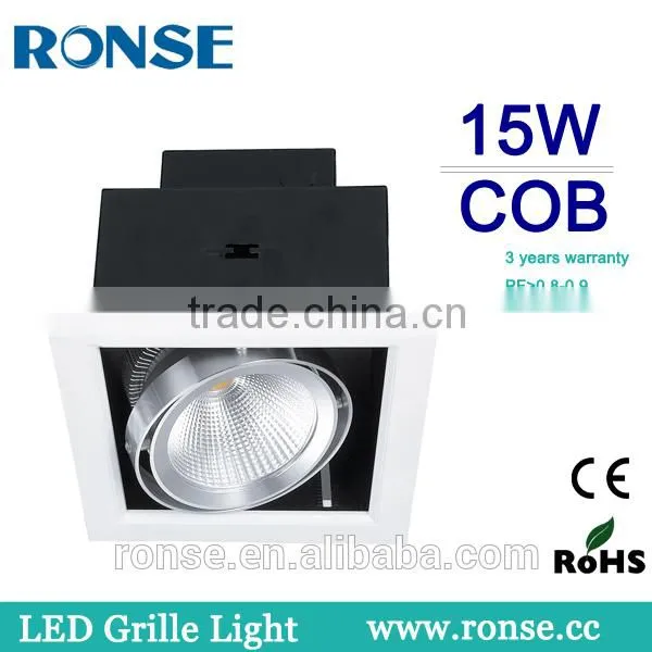 Ronse led cob grille light 15W rotatable spot lighting(RS-2108-1(C))